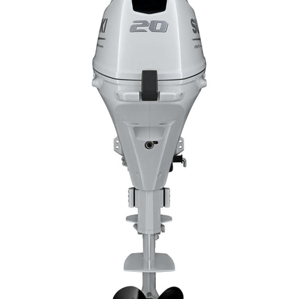 Suzuki 20 HP White Tiller Front