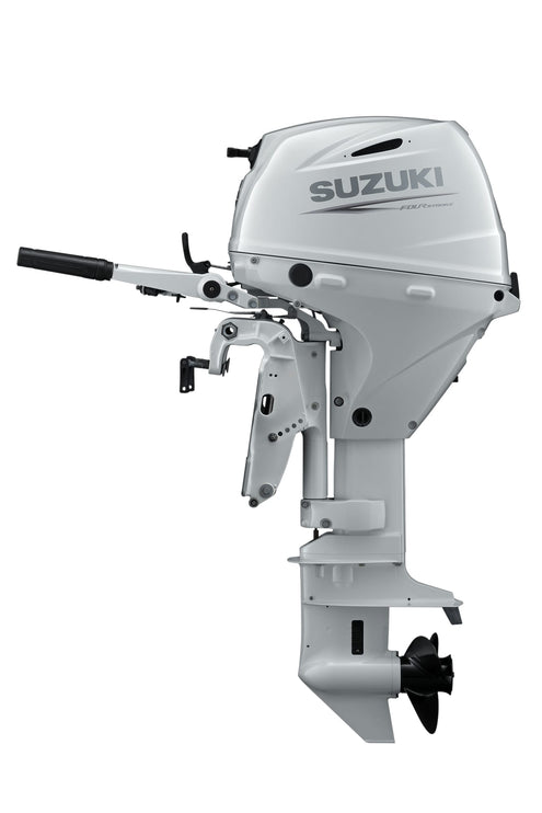 Suzuki 30 HP White Tiller Side