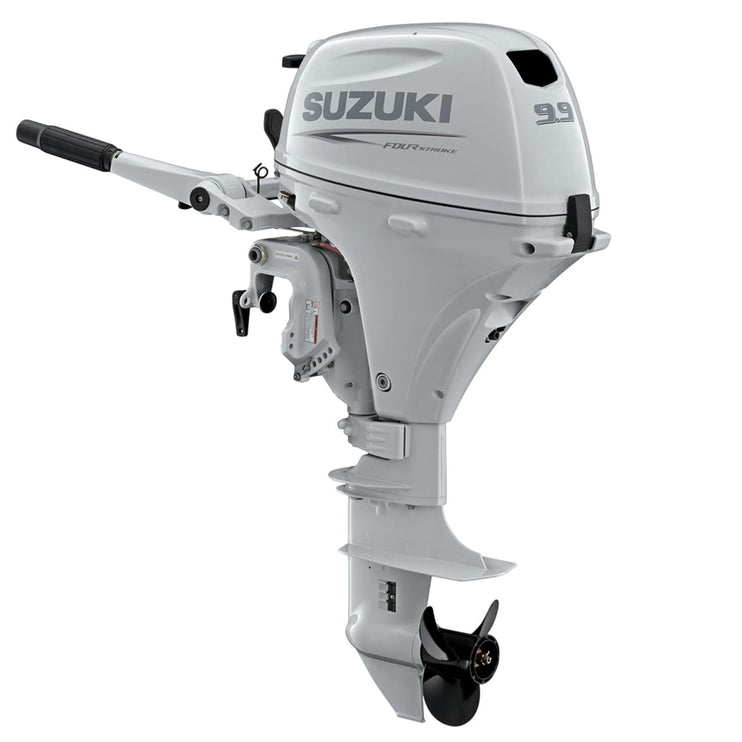 Suzuki 9.9 HP White Tiller Diagonal