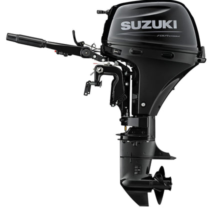 Suzuki 9.9 HP Black Side